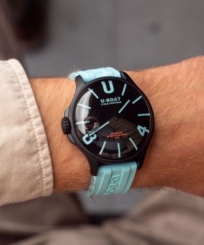 Hodinky U-BOAT Darkmoon 44 BK Aquamarine PVD