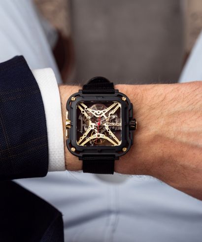 Hodinky Ciga Design X Series Gorilla Black DLC & Gold Titanium Automatic