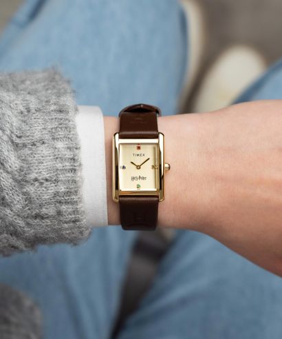 Hodinky dámské Timex Harry Potter X Hailey Hogwarts 24mm Leather Strap