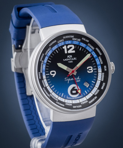 Hodinky Montjuic Speed GMT Melbourne Blue
