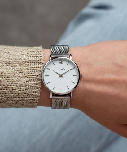 Dámské hodinky BOWA London White Silver 33