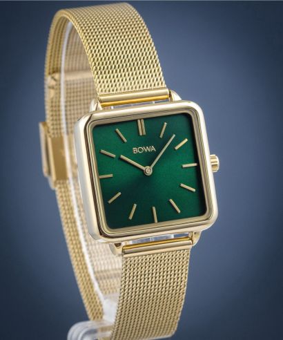 Hodinky BOWA Vienna Green Gold Mesh 29