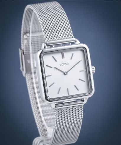 Hodinky BOWA Vienna White Silver Mesh 29