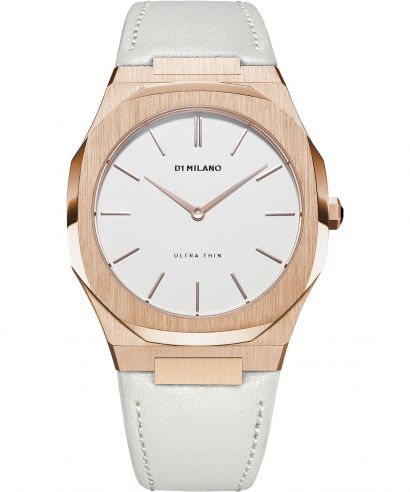 Hodinky D1 Milano Ultra Thin Leather Rose Gold Turtledove