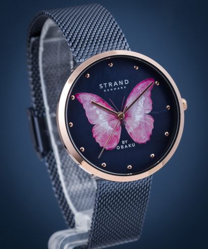 Dámské hodinky Strand by Obaku Butterfly S700LXVLML-DBP