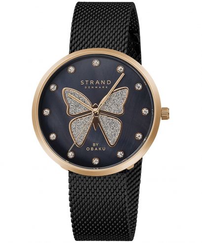 Dámské hodinky Strand by Obaku Butterfly S700LXVBMB-DB
