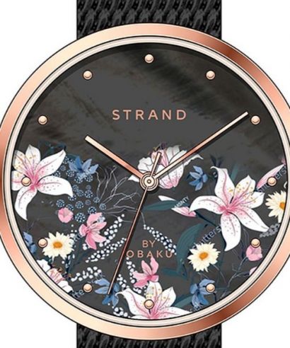 Dámské hodinky Strand by Obaku Flower S700LXVBMB-DF