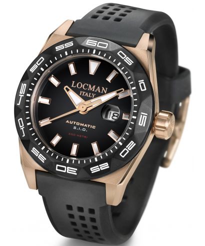 Pánské hodinky Locman Stealth Professional Automatic 0215V5-RKBK5NS2K