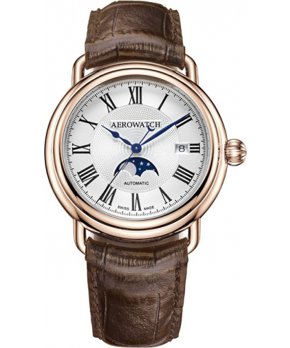 Pánské hodinky Aerowatch 1942 Moon Phases Automatic 77983-RO01
