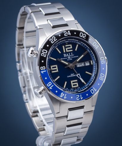 Pánské hodinky Ball Roadmaster Marine GMT Titanium Automatic Chronometer Limited Edition DG3030B-S1CJ-BE