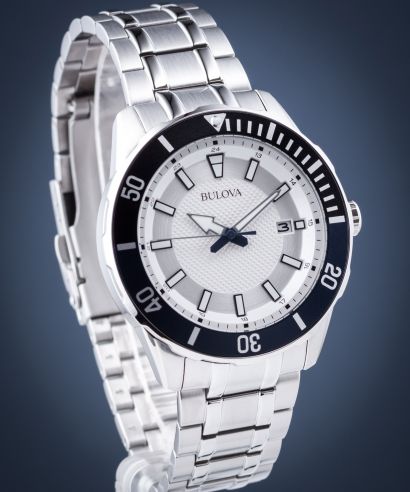 Pánské hodinky Bulova Diver White Steel 100m 98B349