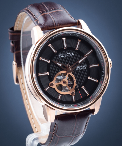 Pánské hodinky Bulova Automatic Open Heart 97A109