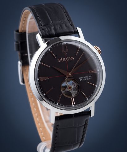 Pánské hodinky Bulova Classic Automatic Open Heart 98A187