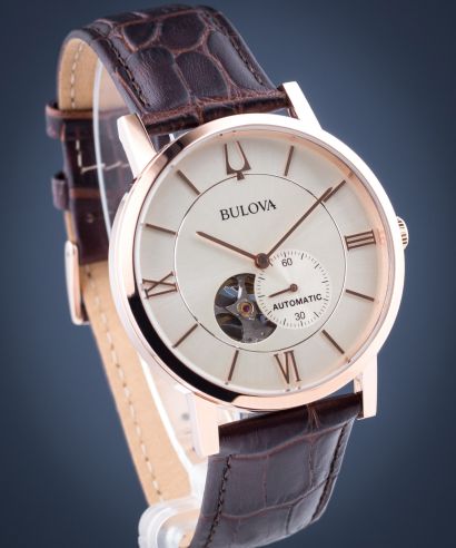 Pánské hodinky Bulova Clipper Automatic Open Heart 97A150
