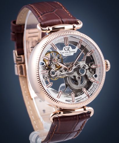 Pánské hodinky Carl von Zeyten Elzach Skeleton Automatic CVZ0031RWH