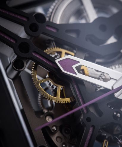 X Series Black & Purple Skeleton Automatic</br>X011-BLPL-W25BK