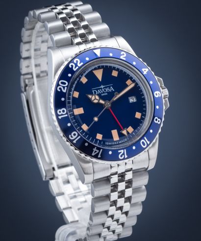 Pánské hodinky Davosa Vintage Diver GMT 163.500.40