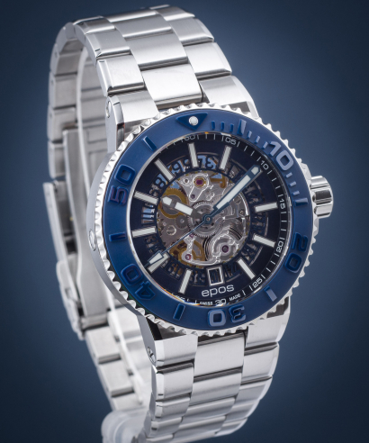 Pánské hodinky Epos Sportive Diver Skeleton Automatic 3441.135.26.16.30
