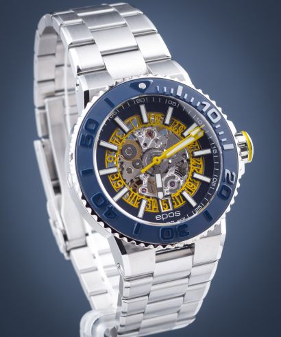 Pánské hodinky Epos Sportive Diver Skeleton Automatic 3441.135.96.16.30