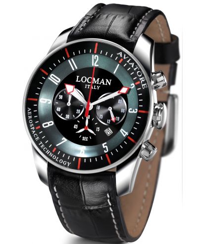Pánské hodinky Locman Aviatore 045000BKFWRGPSK