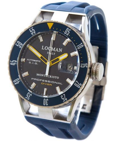 Pánské hodinky Locman Montecristo Professional Diver 051300BYBLNKSIB