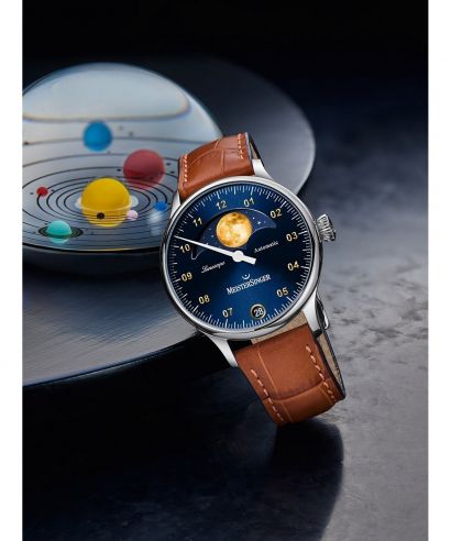 Pánské hodinky Meistersinger Lunascope Automatic LS908G_SG03-1