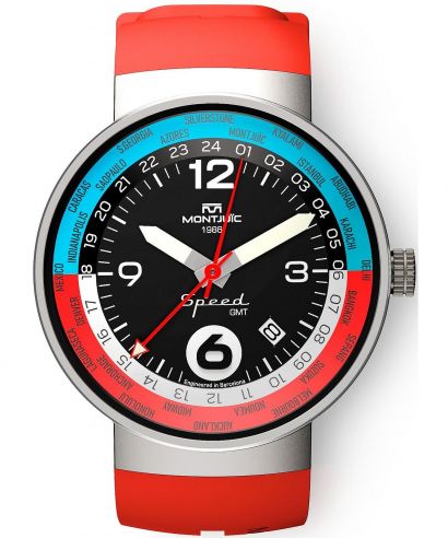 Hodinky Montjuic Speed GMT Red Outback