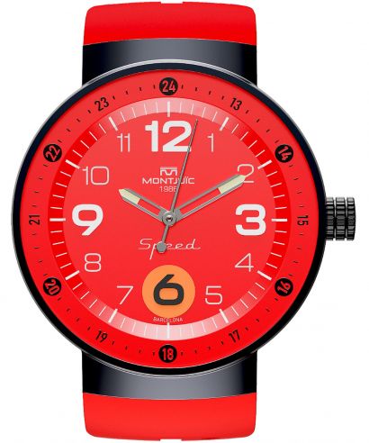 Hodinky Montjuic Speed Motorsports Ferrari F1 Inspired Red Maranello