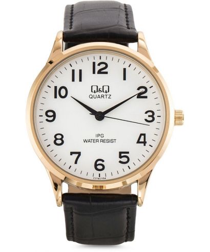 Pánské hodinky Q&Q Leather C214-104