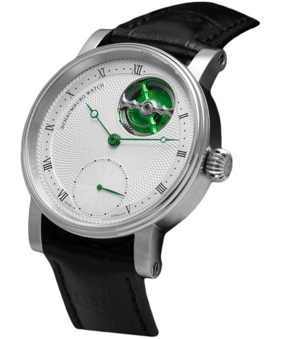 Pánské hodinky Schaumburg Unikatorium Classic II Green Open Heart SCH-UNC2G