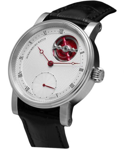 Pánské hodinky Schaumburg Unikatorium Classic II Red Open Heart SCH-UNC2R