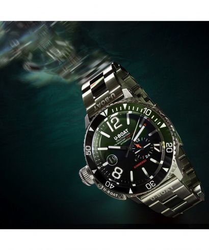 Hodinky U-BOAT Sommerso Ceramic Green