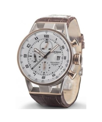 Pánské hodinky Locman Montecristo Chronograph Automatic 0516M08S-00WHBKPN