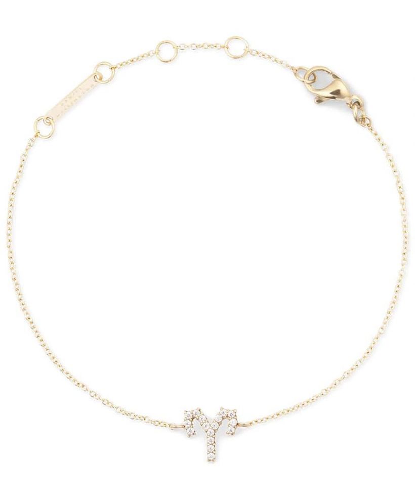 Náramek Daniel Wellington Crystal Zodiac Chain Gold Aries
