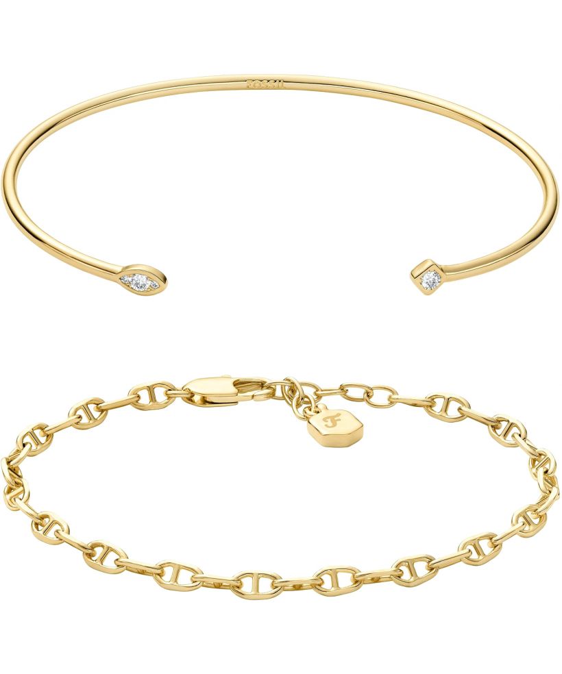 Náramek Fossil Heritage Gold-Tone SET
