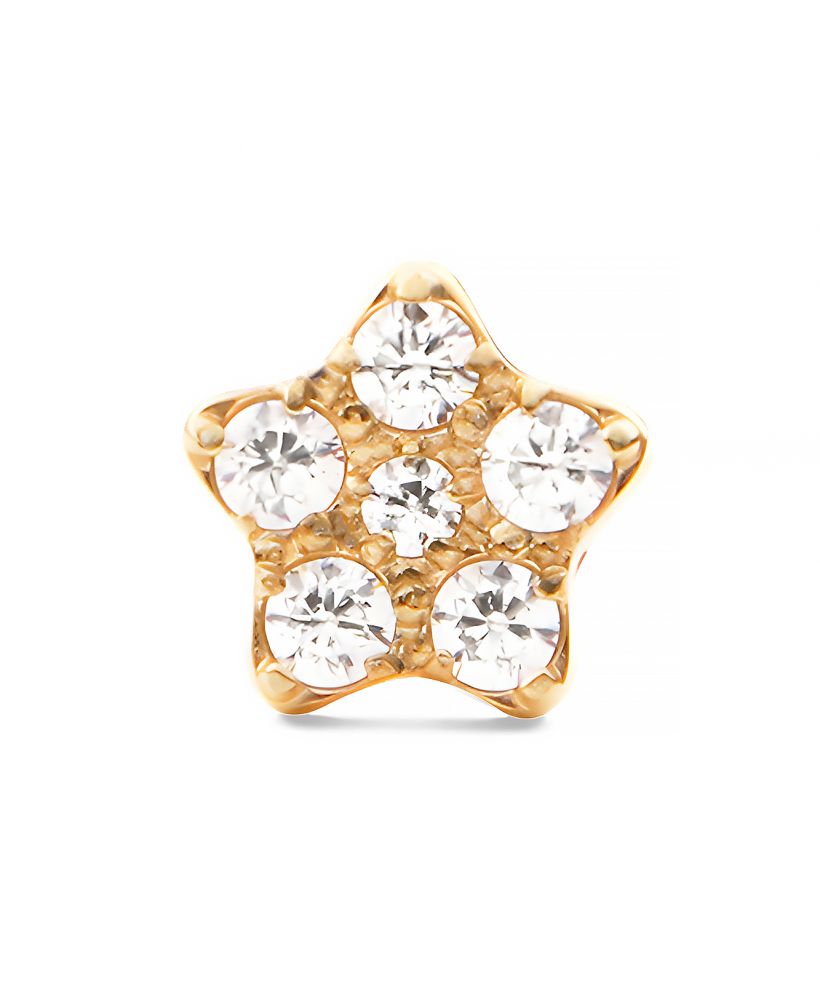 Náušnice Daniel Wellington Crystal Star Stud Gold