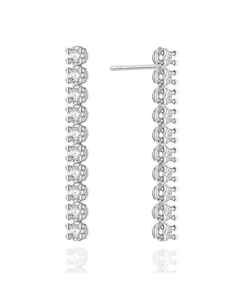 Náušnice Bonore - Bílé Zlato 585 - Diamant