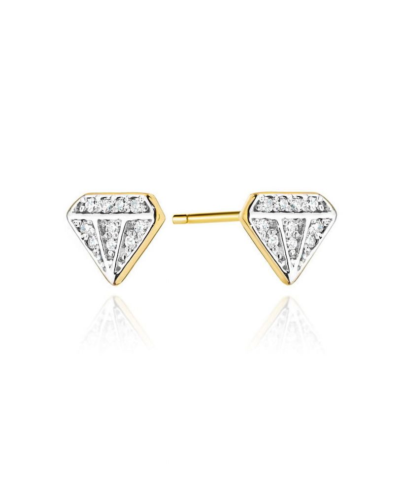Náušnice Bonore - Zlato 585 - Diamant