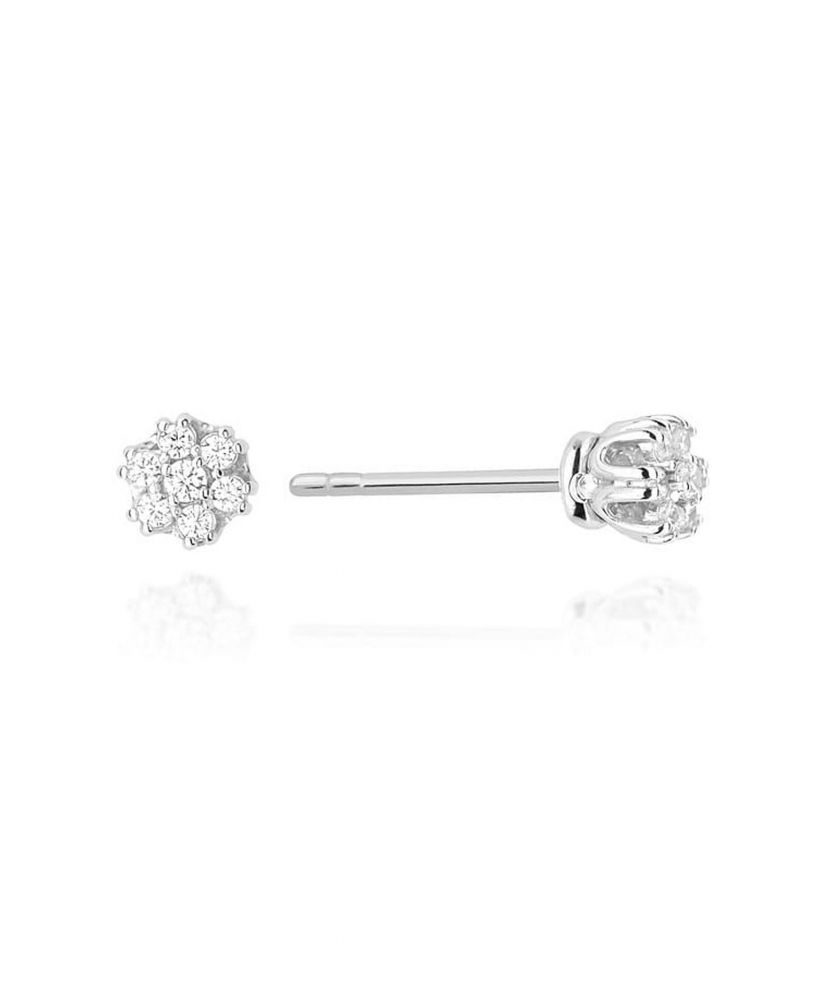 Náušnice Bonore - Bílé Zlato 585 - Diamant
