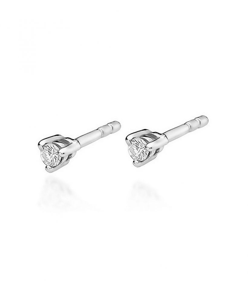 Náušnice Bonore - Bílé Zlato 585 - Diamant 0,04 ct