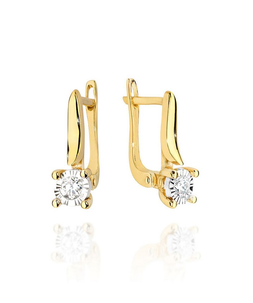 Náušnice Bonore - Zlato 585 - Diamant 0,08 ct
