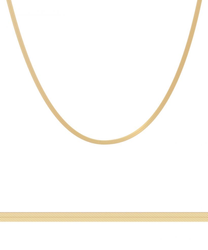 Řetěz Bonore Délka 50 cm, Šířka 3 mm - Zlato 585, Typ Páska