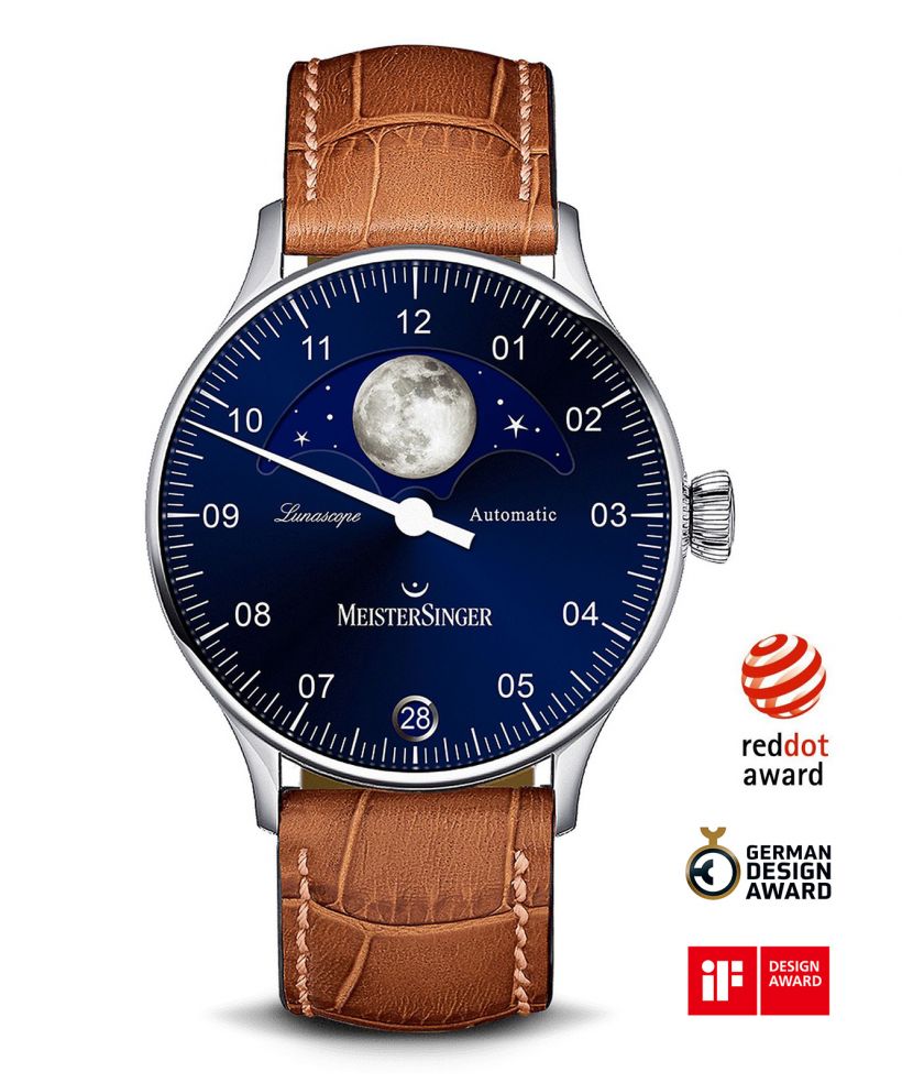 Pánské hodinky Meistersinger Lunascope Automatic LS908_SG03
