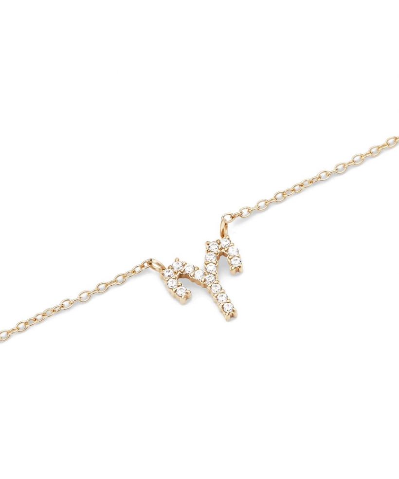 Náhrdelník Daniel Wellington Crystal Zodiac Chain Gold Aries