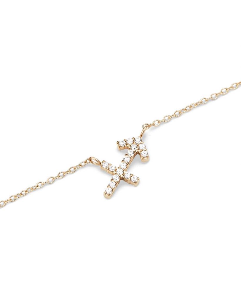 Náhrdelník Daniel Wellington Crystal Zodiac Chain Gold Sagittarius