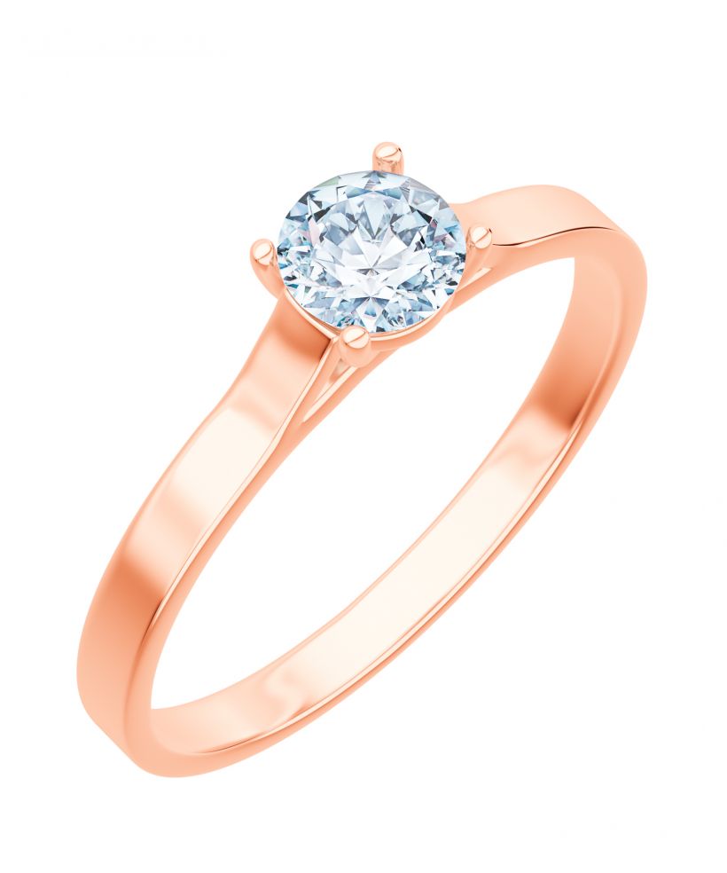 Prsten Bonore - Růžové Zlato 585 - Diamant 1 Ct