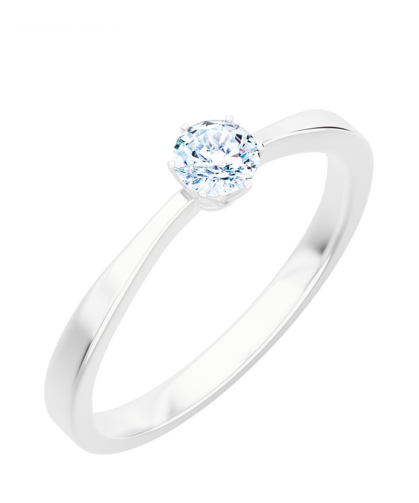 Prsten Bonore - Bílé Zlato 585 - Diamant 0,5 Ct