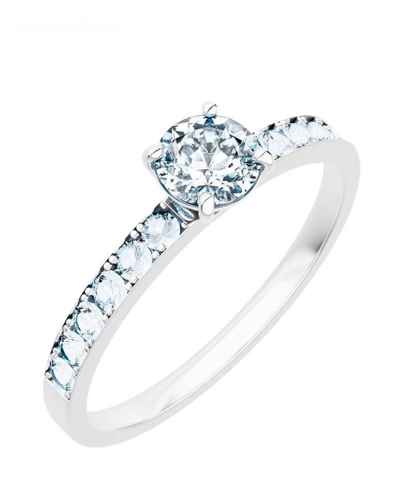 Prsten Bonore - Bílé Zlato 585 - Diamant 1 Ct