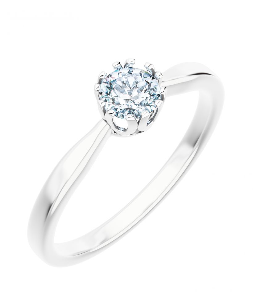 Prsten Bonore - Bílé Zlato 585 - Diamant 0,7 Ct