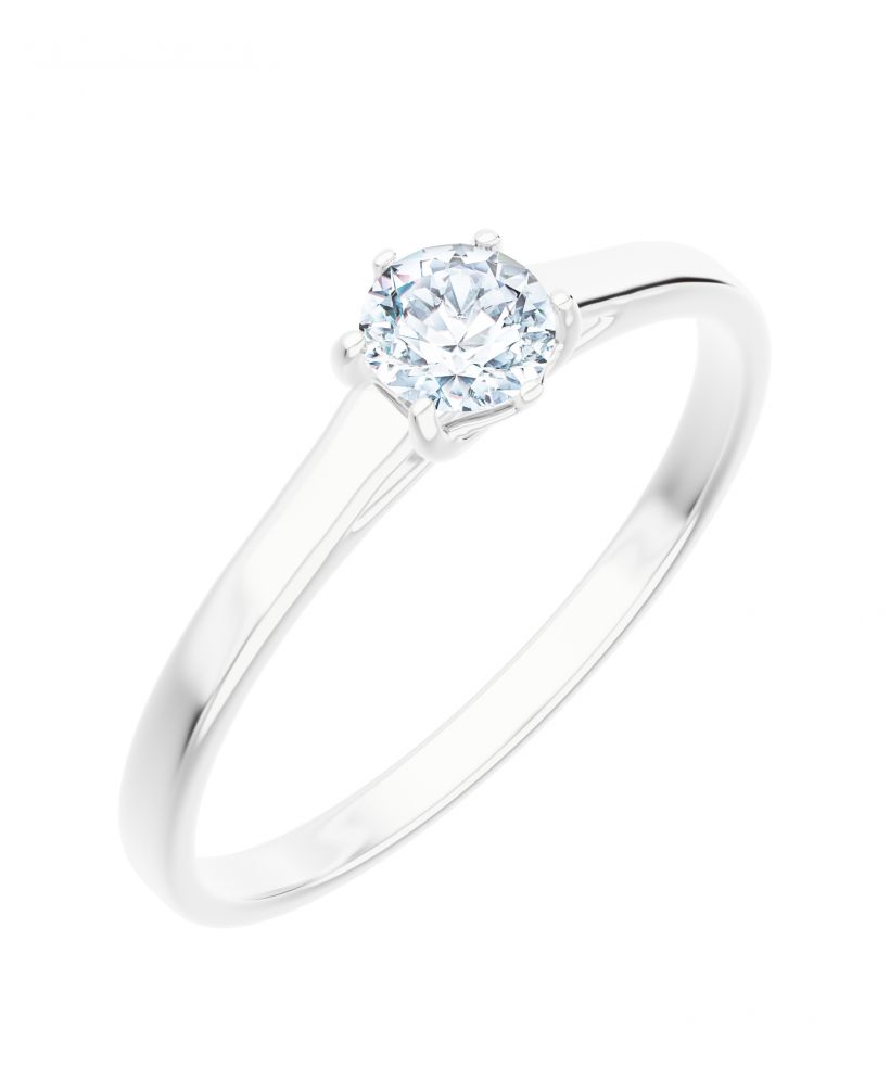 Prsten Bonore - Bílé Zlato 585 - Diamant 0,4 Ct